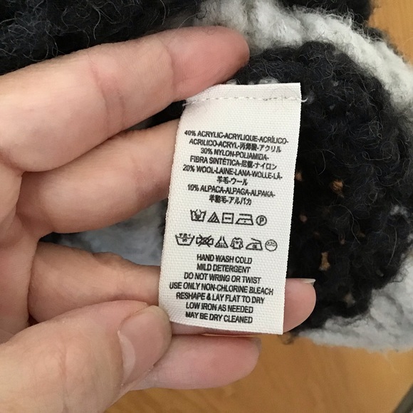 Free People Charcoal Monaco Pullover Open Knit Stitch Alpaca/Wool Blend Sweater - Picture 13 of 15